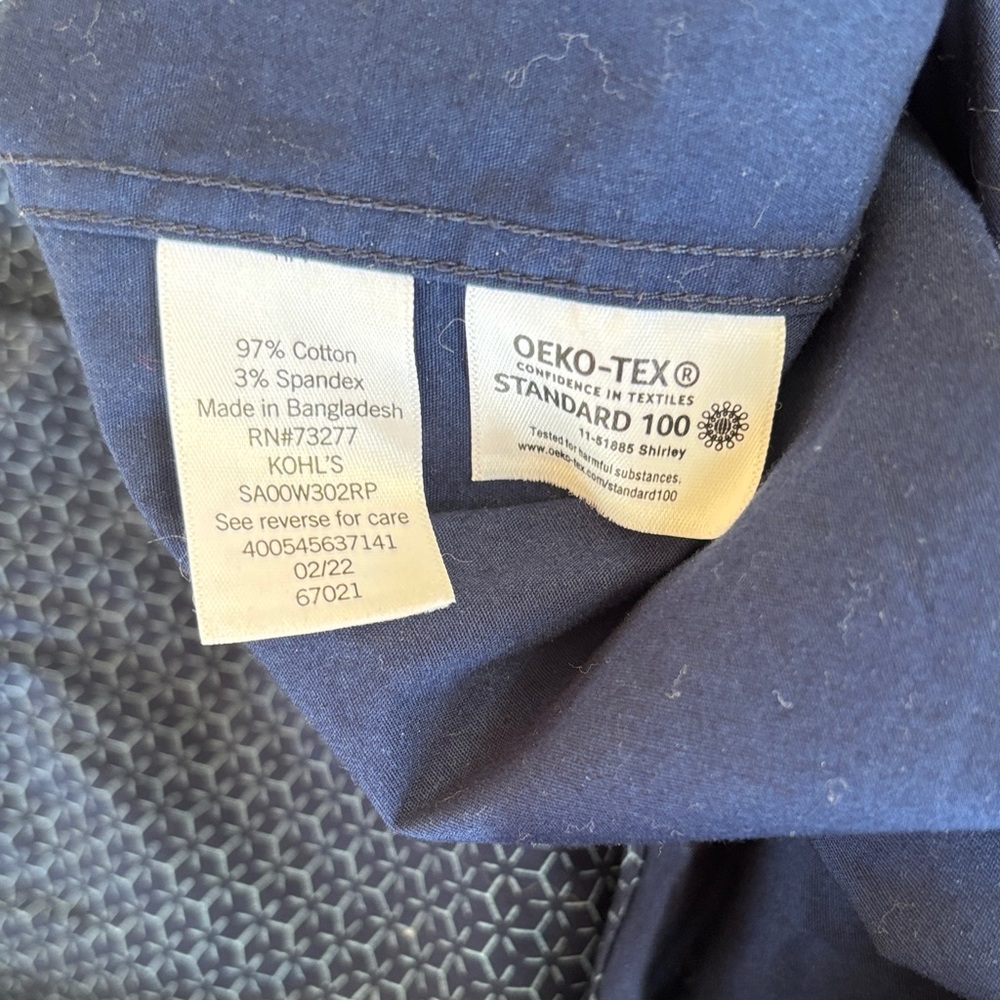 Apt. 9‎ Men's Navy Dress Shirt size Large - Picture 8 of 9